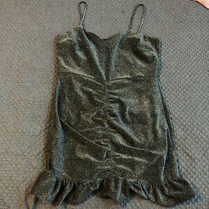 Topshop Black Sparkly Dress